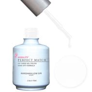 LeChat Perfect Match Gel / Lacquer Combo - Marshmallow Gin 0.5 oz - #PMS35, Gel Polish - LeChat, Sleek Nail