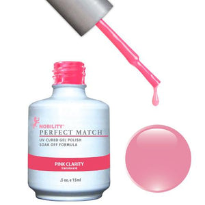LeChat Perfect Match Gel / Lacquer Combo - Pink Clarity 0.5 oz - #PMS54, Gel Polish - LeChat, Sleek Nail