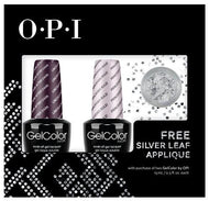 OPI GelColor - Nail Art Kit (Lincoln Park After Dark and Princesses Rule!) with FREE Silver Leaf Applique, Kit - OPI, Sleek Nail