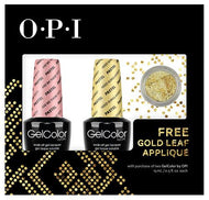 OPI GelColor - Nail Art Kit (Are We There Yet?-Pastel and Need Sunglasses-Pastel) with FREE Gold Leaf Applique, Kit - OPI, Sleek Nail