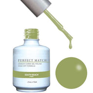 LeChat LeChat Perfect Match Gel / Lacquer Combo - South Beach 0.5 oz - #PMS144 - Sleek Nail