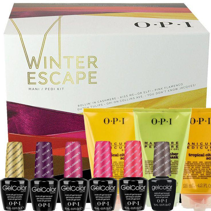 OPI GelColor - Winter Escape Mani/Pedi Kit, Kit - OPI, Sleek Nail