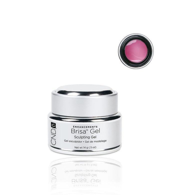 CND Brisa Sculpting Gel - Cool Pink - Semi-Sheer 0.5 oz, Acrylic Gel System - CND, Sleek Nail