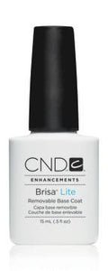 CND - Brisa Lite Removable Base Coat 0.5 oz, Acrylic Gel System - CND, Sleek Nail