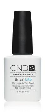 CND - Brisa Lite Removable Top Coat 0.5 oz, Acrylic Gel System - CND, Sleek Nail