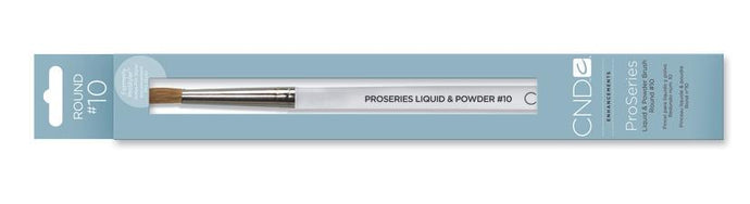 CND - Proseries Liquid & Powder Brush Round #10, Tool - CND, Sleek Nail