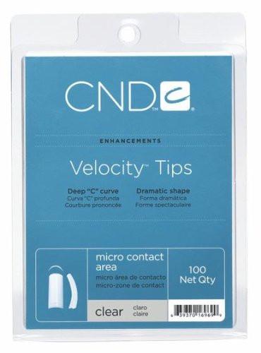 CND CND Velocity Tips - Clear 100 Qty - Sleek Nail