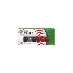 OPI Nail Lacquer - HITTERS Mini Pack (MLB Fashion Plate Collection), Kit - OPI, Sleek Nail