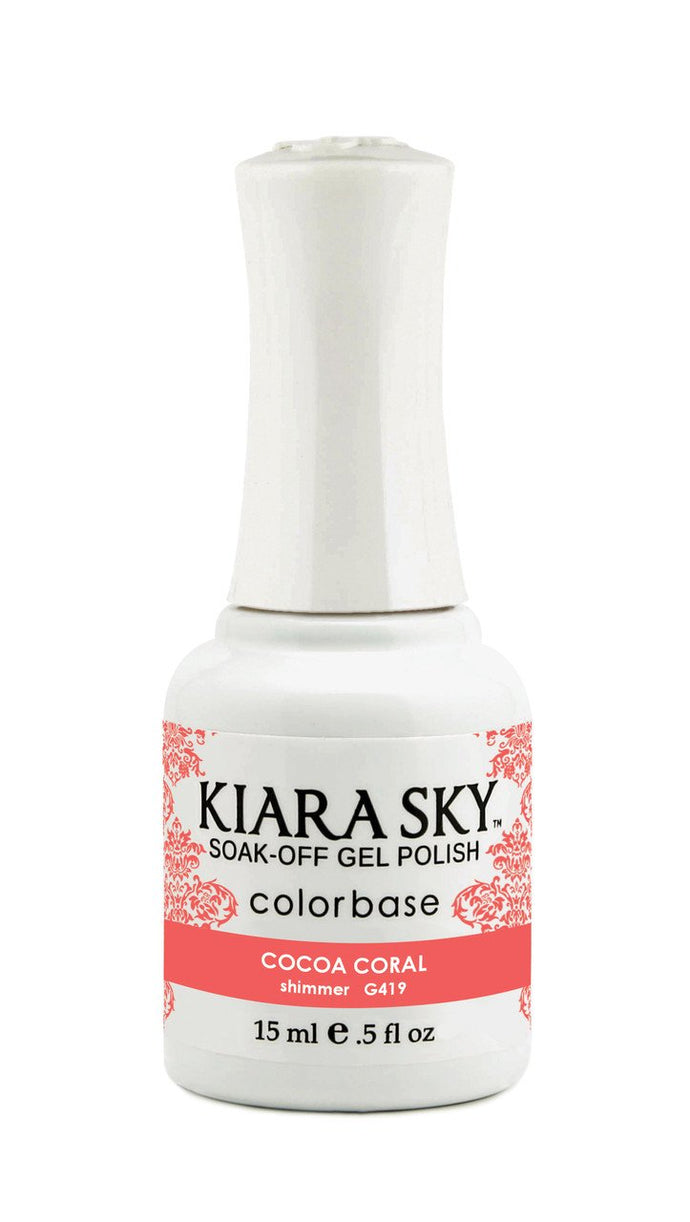 Kiara Sky - Cocoa Coral 0.5 oz - #G419, Gel Polish - Kiara Sky, Sleek Nail