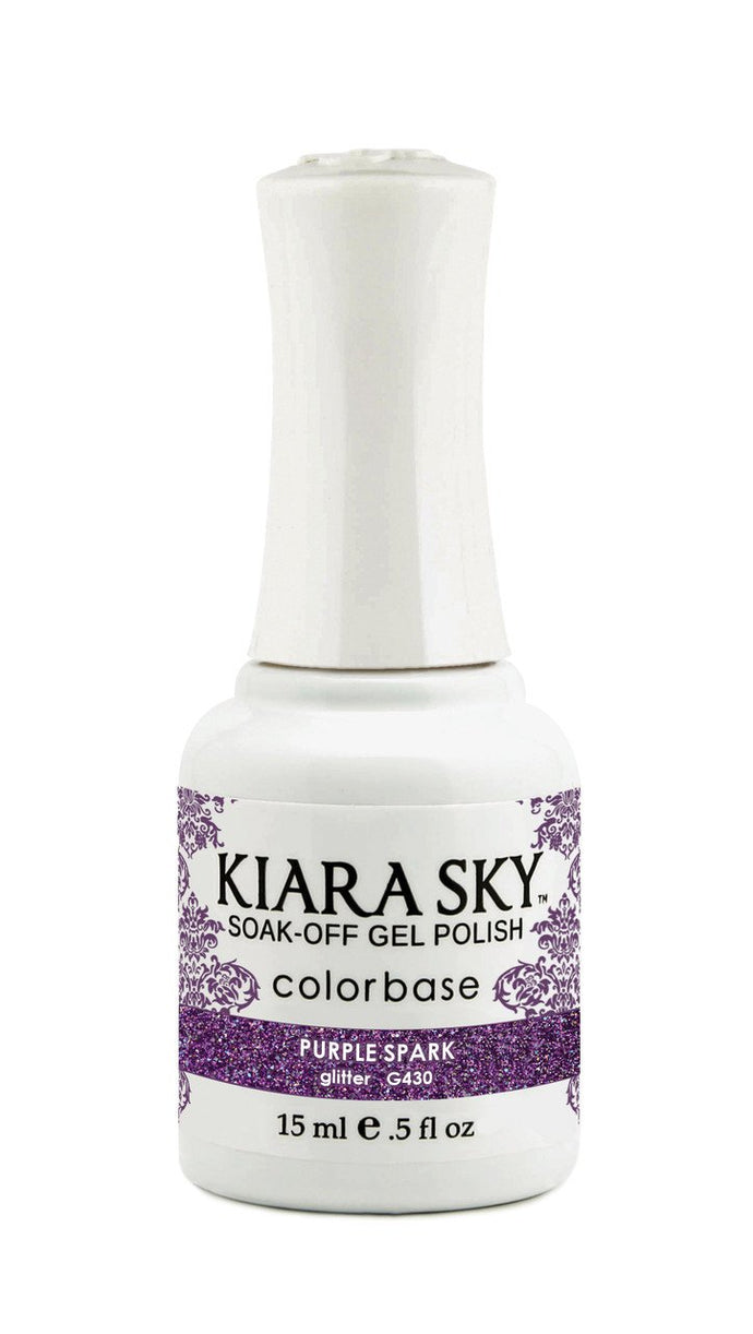 Kiara Sky - Purple Spark 0.5 oz - #G430, Gel Polish - Kiara Sky, Sleek Nail