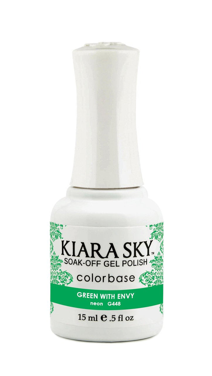 Kiara Sky - Green With Envy 0.5 oz - #G448, Gel Polish - Kiara Sky, Sleek Nail