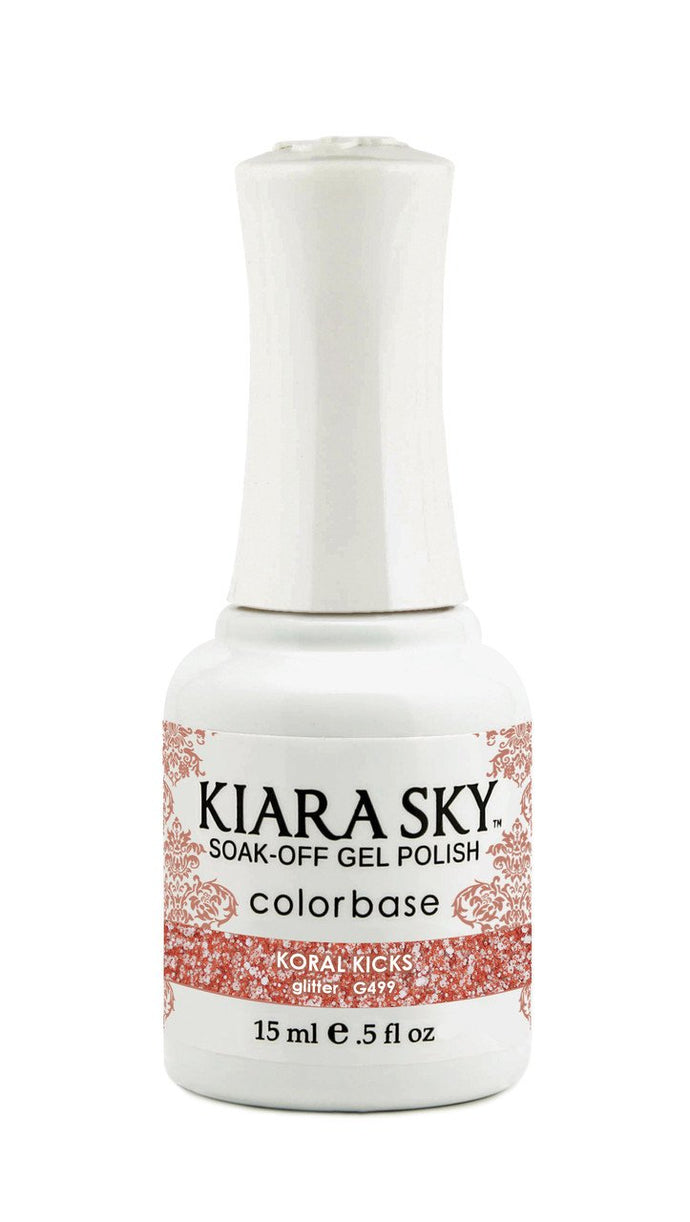 Kiara Sky - Koral Kicks 0.5 oz - #G499, Gel Polish - Kiara Sky, Sleek Nail