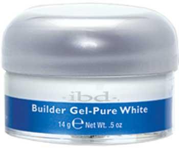 IBD - Pure White Builder Gel (Intense White) 0.5 oz, Acrylic Gel System - IBD, Sleek Nail