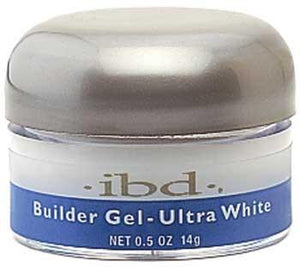 IBD - Ultra White Builder Gel (Brite White) 0.5 oz, Acrylic Gel System - IBD, Sleek Nail
