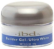 IBD - Ultra White Builder Gel (Brite White) 0.5 oz, Acrylic Gel System - IBD, Sleek Nail