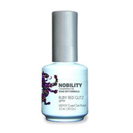 LeChat Nobility - Ruby Red Glitz 0.5 oz - #NBGP69, Gel Polish - LeChat, Sleek Nail