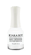 Kiara Sky - Pure White 0.5 oz - #N401, Nail Lacquer - Kiara Sky, Sleek Nail