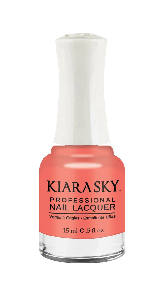 Kiara Sky - Romantic Coral 0.5 oz - #N490, Nail Lacquer - Kiara Sky, Sleek Nail
