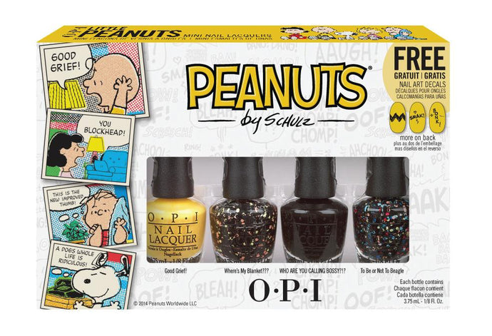 OPI Nail Lacquer - Little Peanuts Mini with FREE Nail Art Decals, Kit - OPI, Sleek Nail