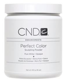 CND - Perfect Color Powder - Pure White - Opaque 16 oz, Acrylic Powder - CND, Sleek Nail