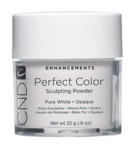 CND - Perfect Color Powder - Pure White - Opaque 0.8 oz, Acrylic Powder - CND, Sleek Nail