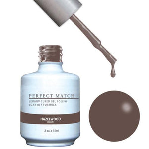 LeChat Perfect Match Gel / Lacquer Combo - Hazel Wood 0.5 oz - #PMS129, Gel Polish - LeChat, Sleek Nail