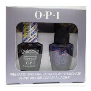 OPI GelColor - Polka.com 0.5 oz with FREE matching nail lacquer!, Kit - OPI, Sleek Nail