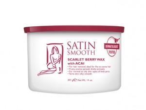 Satin Smooth - Scarlet Berry Wax with Acai 14 oz, Wax - Satin Smooth, Sleek Nail