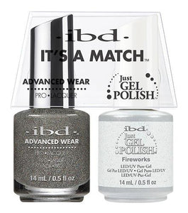 IBD It's A Match Duo - Fireworks - #65465, Gel & Lacquer Polish - IBD, Sleek Nail
