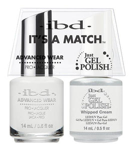 IBD It's A Match Duo - Whipped Cream - #65467, Gel & Lacquer Polish - IBD, Sleek Nail