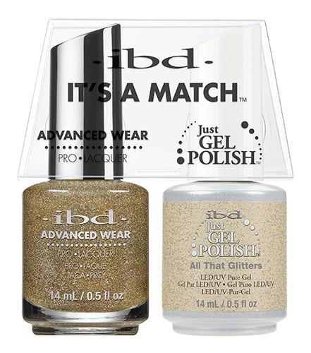 IBD It's A Match Duo - All That Glitters - #65470, Gel & Lacquer Polish - IBD, Sleek Nail