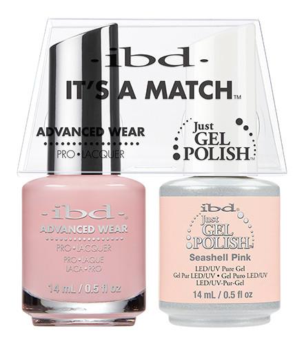 IBD It's A Match Duo - Seashell Pink - #65477, Gel & Lacquer Polish - IBD, Sleek Nail