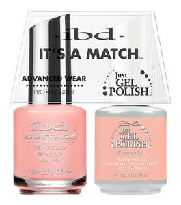 IBD It's A Match Duo - Flowerful - #65484, Gel & Lacquer Polish - IBD, Sleek Nail