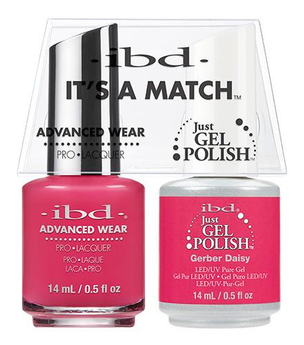 IBD It's A Match Duo - Gerber Daisy - #65489, Gel & Lacquer Polish - IBD, Sleek Nail