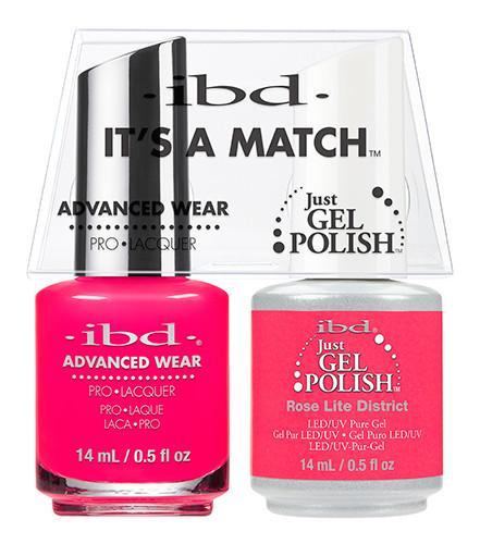 IBD It's A Match Duo - Rose Lite District - #65493, Gel & Lacquer Polish - IBD, Sleek Nail