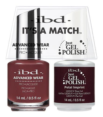 IBD It's A Match Duo - Petal Imprint - #65524, Gel & Lacquer Polish - IBD, Sleek Nail