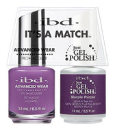 IBD It's A Match Duo - Slurple Purple - #65530, Gel & Lacquer Polish - IBD, Sleek Nail