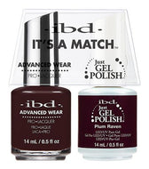 IBD It's A Match Duo - Plum Raven - #65535, Gel & Lacquer Polish - IBD, Sleek Nail