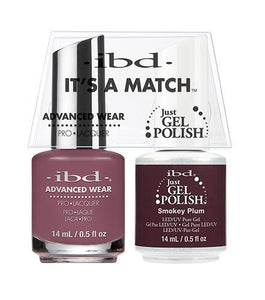 IBD It's A Match Duo - Smokey Plum - #65539, Gel & Lacquer Polish - IBD, Sleek Nail