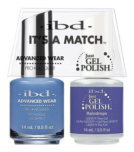 IBD It's A Match Duo - Raindrops - #65541, Gel & Lacquer Polish - IBD, Sleek Nail