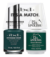 IBD It's A Match Duo - Green Monster - #65558, Gel & Lacquer Polish - IBD, Sleek Nail