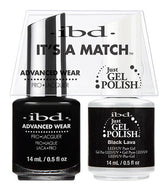 IBD It's A Match Duo - Black Lava - #65569, Gel & Lacquer Polish - IBD, Sleek Nail