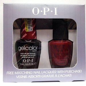 OPI GelColor - I'm Not Really a Waitress 0.5 oz with FREE matching nail lacquer!, Kit - OPI, Sleek Nail