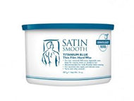 Satin Smooth - Titanium Blue Thin Film Hard Wax 14 oz, Wax - Satin Smooth, Sleek Nail